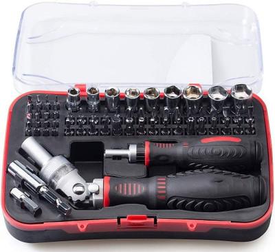 BLAPOXE 61 in 1 Precision Electric Screwdriver Ratchet Screwdriver Set, Wrench Driver Precision Screwdriver Set(Pack of 61)