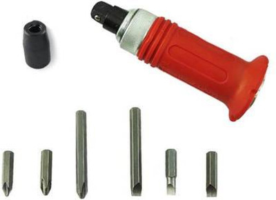 TOOLBUX Impact Screwdriver Driver Set Carbon Steel Multi Bits Hammer Socket Repair Tools Impact Screwdriver Set(Pack of 1)