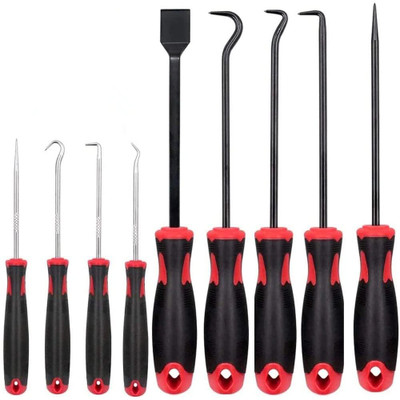 uptodatetools 9Pcs Precision Scraper Scraping Long Handle Screwdriver Set(Pack of 1)