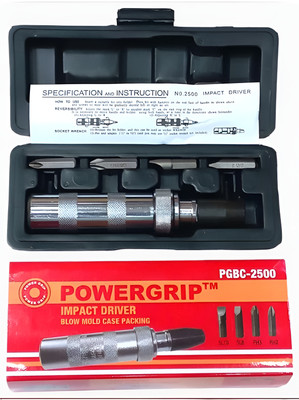 Gadariya King 5 pcs Set Pcs Impact Screwdriver Set Multi-Purpose Chrome Vanadium Steel Impact Screwdriver Set(Pack of 1)