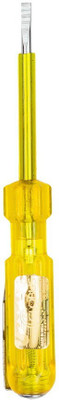 Globus 715 (5.5''/140mm) 'Neon Bulb Electrical Line Tester (Yellow) Standard Screwdriver(Pack of 1)