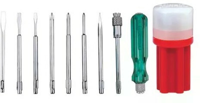 EASTMAN Magnetic Long Handle Screwdriver Set(Pack of 8)
