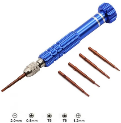 Exl 5 in 1 Tool Screwdriver Set For Mobiles Repairing and other electric Precision Screwdriver Set(Pack of 5)
