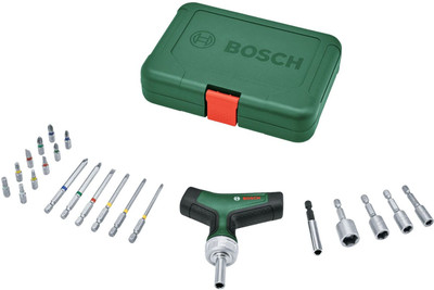 BOSCH T-HANDLE RATCHET SCREWDRIVER Ratchet Screwdriver Set(Pack of 1)