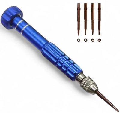XQZMEE 5-in-1 Multifunctional Megnatic Tool for Mobile, Laptop, Eyeglass, Watch Precision Screwdriver Set(Pack of 1)