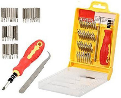 JACKLY Screwdriver Kit of 5 Bits and 1 Handle (Multipurpose Tool and Usage)85 Combination Screwdriver Set(Pack of 32)