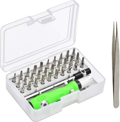 vadda bai 32 Bit Screwdriver Set with 1 Steel Tweezer For Mobile PC Laptop Repair Precision Screwdriver Set(Pack of 33)