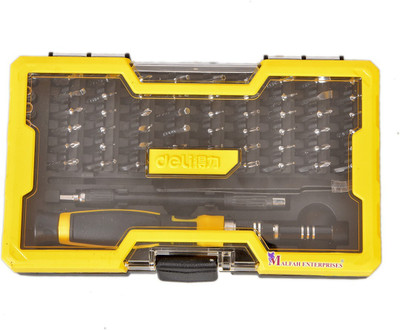 MALFAH ENTERPRISES DELI SCREWDRIVER SET 65PCS DL1065D Precision Screwdriver Set(Pack of 1)