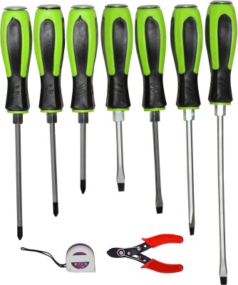 Digital Craft 7Pc Screw Driver Set,Tape 3Mtr,Wire Stripper Combination Screwdriver Set(Pack of 1)