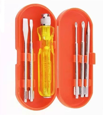 Kiesh 5 Pcs Combination Screwdriver Set Kit With Different Blades for Multipurpose Use Combination Screwdriver Set(Pack of 5)