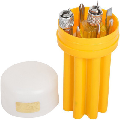 Globus SCREWDRIVER SET OF 9 WITH TESTER Combination Screwdriver Set(Pack of 1)