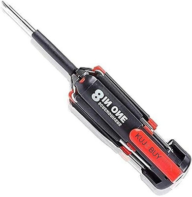 MSVTRADESS 8 in 1 Multi Screwdriver with 6 LED/Torch Set Combination Screwdriver Set(Pack of 1)
