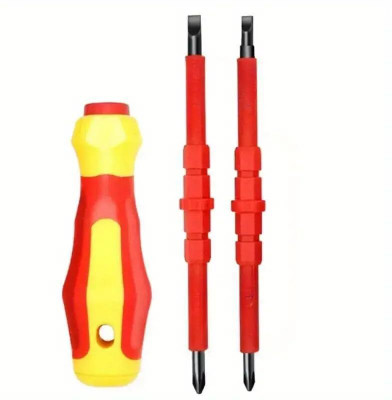 Penggong Insulated Screwdriver Set with Magnetic Bits, Electrician's Tool Standard Screwdriver Set(Pack of 1)