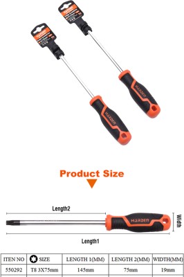 Harden T8 & T15 Long Handle Screwdriver(Pack of 2)