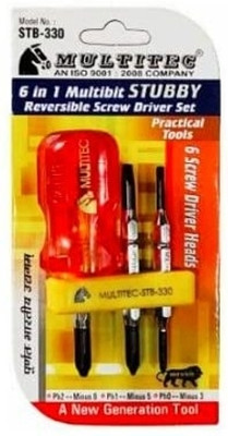 VNGEE Screwdriver with Hexagon Rod and Extra Hard Tips Screw Driver Set STB 330 Standard Screwdriver(Pack of 2)