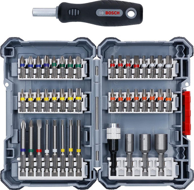 BOSCH Professional, Pick n Click Screwdriver Bit Set, 44 Pc Bits With Holder Standard Screwdriver Set(Pack of 1)