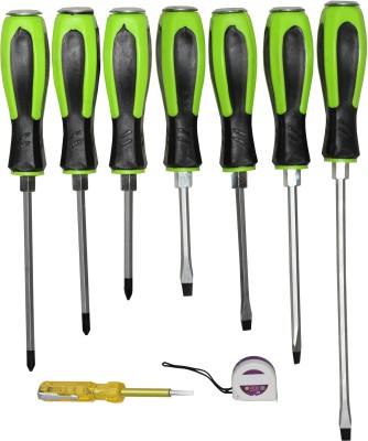 Digital Craft 7Pc Screw Driver Set,Tape 3Mtr,Line Tester Combination Screwdriver Set(Pack of 1)