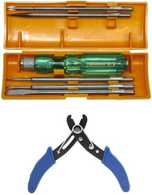 TAPARIA Taparia 812 combo wire stipar cuter bilu Combination Screwdriver Set(Pack of 2)