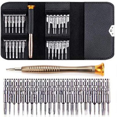 iRAKoo 25 in 1 Precision Screwdriver Set With Black Leather Bag Combination Screwdriver Set(Pack of 1)