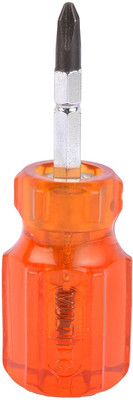 Neeraj Products 2 in 1 Screwdriver with Reversible Hexagon Tee Oriented Extra Hard Tip Stubby Screwdriver(Pack of 1)