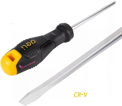 MALFAH ENTERPRISES DELI DL6261001 SCREWDRIVER SLOTTED SL6X100MM Precision Screwdriver(Pack of 1)