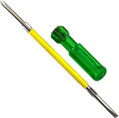 jaiswal 2 in 1 T606 Insulated Protected Screw Driver Green Standard Screwdriver Set(Pack of 1)