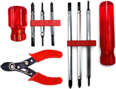 EPITECH MART 6 in 1 Multibit Screwdriver, GV-330 6 in 1 Stubby Screw Driver, Mini Cutter Combination Screwdriver Set(Pack of 6)