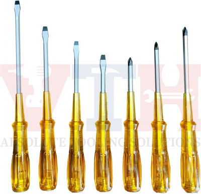 VTH Heavy Duty 7pcs Hammering Screwdriver Set HSD-7 Combination Screwdriver Set(Pack of 7)