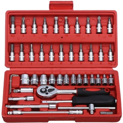 MHAX High Quality_46 in 1 Pcs Tool_Kit and Socket Set Multi_Purpose Combination Screwdriver(Pack of 1)