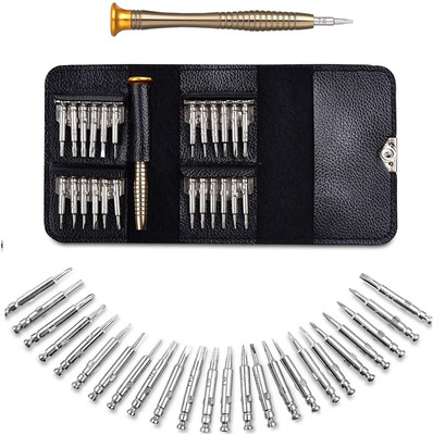 POXEFLIP 25 in 1 Interchangeable Multipurpose Precision Mini Screwdriver Set Magnetic Precision Screwdriver Set(Pack of 25)