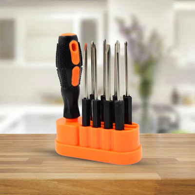 Gift Corner 8 in 1 Screwdrivers Set Professional Tools with Non Slip Design Precision Screwdriver Set(Pack of 1)