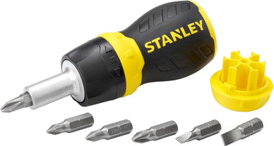 shiv store Shiv Roll over image to zoom in Stanley 66-358 Stanley Stubby Ratcheting Combination Screwdriver Set(Pack of 1)