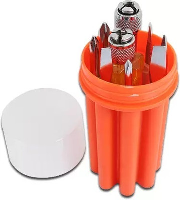 99KART hand tools Steel Screw Driver Neon Bulb Tester Kit Combination (Pack of 8) Combination Screwdriver Set(Pack of 1)