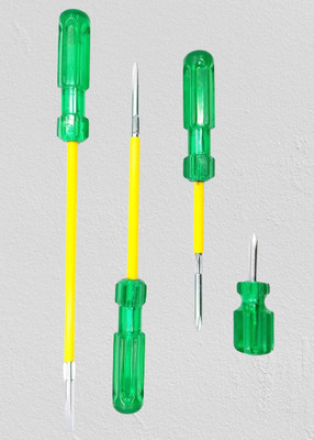 PERFECT TECH Pack-of-4-with-Magnetic-Tip180 Combination Screwdriver Set(Pack of 4)