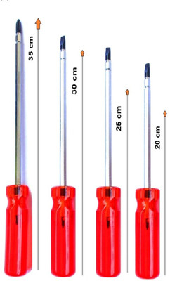 NT Sales Magnetic Screw Drivers Pack of 4 Combination Screwdriver Set (Pack of 4) Combination Screwdriver Set(Pack of 4)