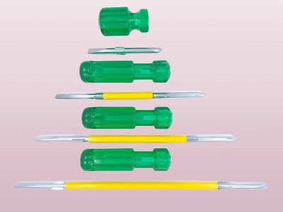 PERFECT TECH Pack-of-4-with-Magnetic-Tip156 Combination Screwdriver Set(Pack of 4)