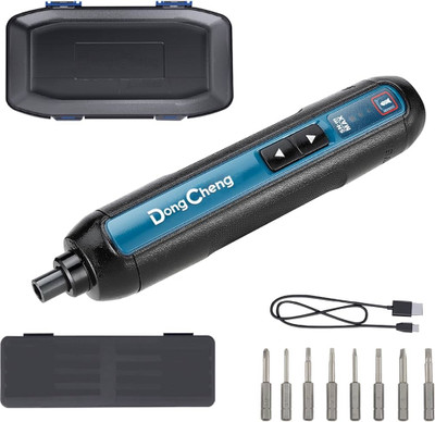 shiv store DONG CHENG 4V Cordless Screwdriver kit 8 -Piece Magnetic 2'' Precision Bits, Combination Screwdriver Set(Pack of 1)