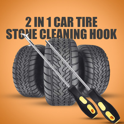 Detailr Car Tire Cleaner Hook Standard Screwdriver(Pack of 1)