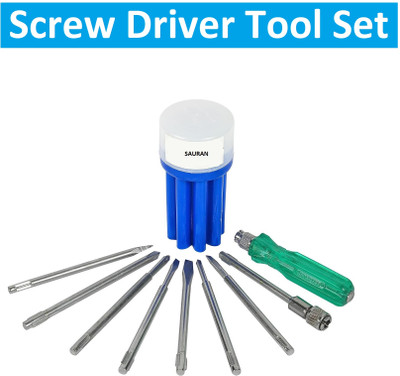 Sauran 8 Pcs Set Screw Driver Tool (KIT83) Combination Screwdriver Set(Pack of 1)