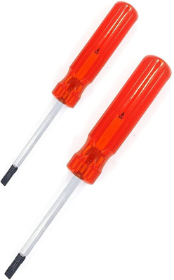 PERFECT TECH 2 PCS 2 in-1 Reversible Magnetic, Hardened Tip Screwdriver 4 Inch / 6 Inch Combination Screwdriver Set(Pack of 2)