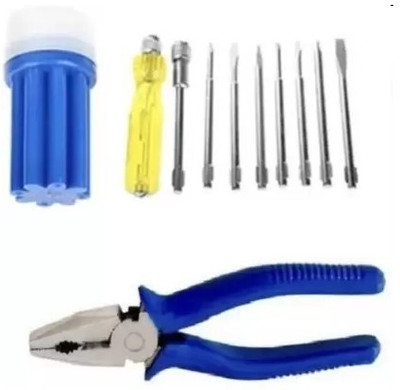 Saleshop365 Hand tool combo -Combination plier and Screwdriver 8pcs set Combination Screwdriver Set(Pack of 1)