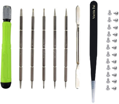 vadda bai Magnetic 5 Bit tool kit with 1 Tweezer, Opener and 20 NUT FOR Mobile Combination Screwdriver Set(Pack of 1)