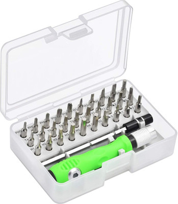 ShopiMoz 32 in 1 Mini Screwdriver Set Magnetic Slot Wrench Bits Repair Tools Kit Set Precision Screwdriver Set(Pack of 32)