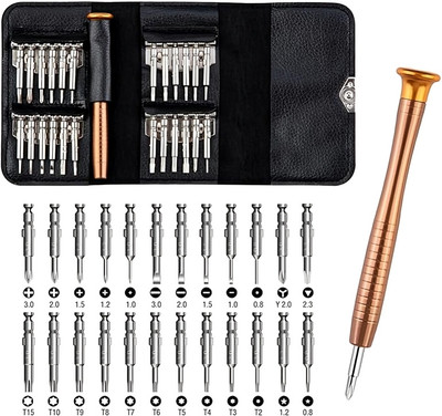 VMTRONIX Multipurpose 25-in-1 Magnetic Repair Tool Kit For Home, Office & Tech Repairs | Precision Screwdriver Set(Pack of 1)