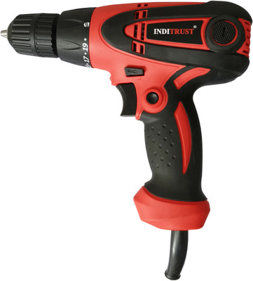 Inditrust 400w RED Electric Screwdriver Drill Machine 10mm Left/Right with Variable Speed Impact Screwdriver Set(Pack of 1)