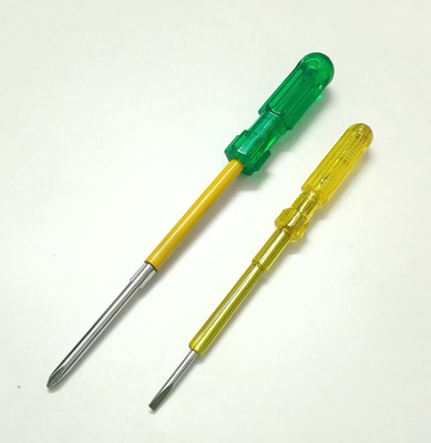 TOM Insulated 2 in 1 Screw Driver with Line Tester Deneers Combination Screwdriver Set(Pack of 2)
