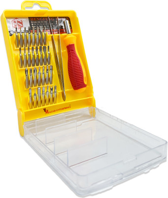 MALFAH ENTERPRISES Screwdriver Set 32 in 1 Precision Portable Opening Small Pocket Screwdriver Set Combination Screwdriver Set(Pack of 1)