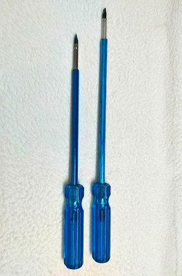BYTE FORGE Hardened and Tempered Chrome Vanadium 2-in-1 (200 + 250 mm x 6mm) Standard Combination Screwdriver Set(Pack of 2)