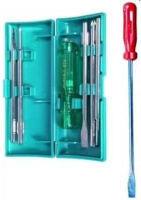 Saleshop365 Toolkit Combo - 5 Blades Combination Screw Driver Set + 2 in 1 Screwdriver Long Handle Screwdriver Set(Pack of 2) Saleshop365 Toolkit Combo - 5 Blades Combination Screw Driver Set + 2 in 1 Screwdriver Long Handle Screwdriver Set(Pack of 2)