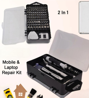 MORZI Professional 115-in-1 Tool Set for Mobile and Laptop Servicing Long Handle Screwdriver Set(Pack of 1)